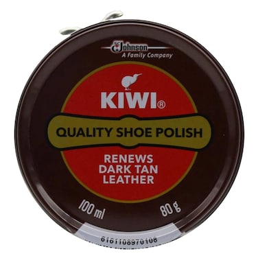 Kiwi Quality Shoe Polish Dark Tan 100ml