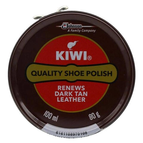 Kiwi Quality Shoe Polish Dark Tan 100ml