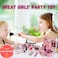 Kids Makeup Kit for Girls - Real Washable Makeup Set with Cute Princess Cosmetic Purse