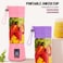 Generic-Green Plastic 2 Blades Portable Electric Juicer Cup USB Charging Fruit Vegetable Blender Smoothie Mixer Squeezer Kitchen Tool