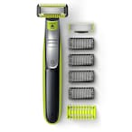 اشتري Philips Norelco OneBlade Face + Body Hybrid Electric Trimmer and Shaver (QP2630/70) - Black/Green/Silver في الامارات