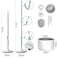Yuniverse Spin Mop Bucket Set 360&deg; Flat Mop With Self-Separation Dirty And Clean Water System 2 Piece Microfiber Pad Extended Handle -MOP16319