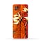 AMC Design Protective Case Cover for Oppo A73 5G with Floral Oil Paint Pattern