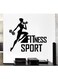 Spoil Your Wall Fitness Design Wall Decals Black 80x70cm