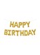 Generic Letter Happy Birthday Shaped Party Decorative Foil Balloon 16Inch