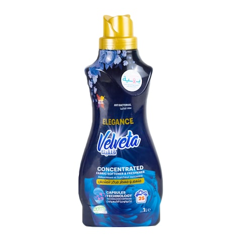 Velveta Elegance Concentrated Fabric Softener &amp; Freshener - 1 Liter