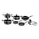 Tefal G6 Super Cook Non-Stick Cooking Set Black 12 PCS