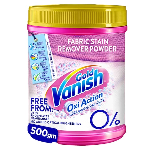 Buy Vanish Gold Oxi Action Fabric Stain Remover Powder, 500g in Kuwait