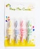 Party Time 4-Pieces Colorful Spiral Candle Birthday Candle, Kids Adult Birthday Cake Decoration Candles - Colorful Candles Birthday Party Decorations - Cake Topper