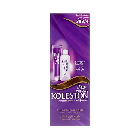 Wella Koleston Hair Color Cream 303/4 Dark Chestnut 60ML