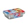 Fun Aluminium Containers With Lids Rectangular 800cc&times;10Pcs