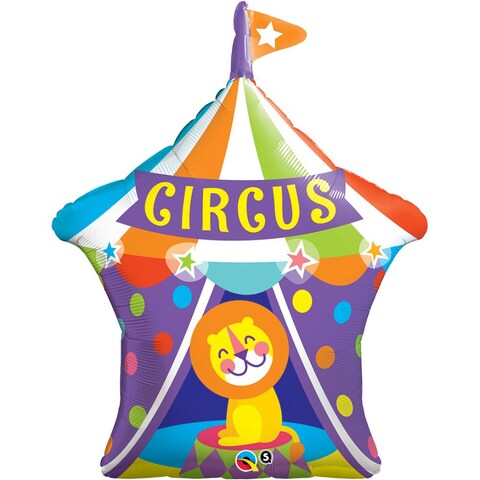 Big Top Circus Lion Foin Balloon 36in