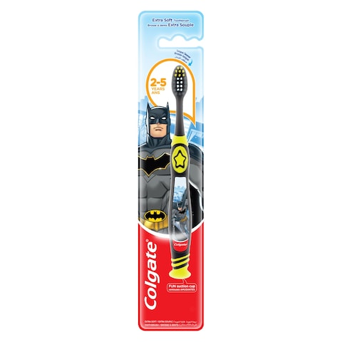 Colgate Batman Themed Manual Kids Toothbrush Extra Soft 2 to 5 Years