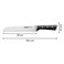 Tefal Ice Force Bread Knife K2320414 Black And Silver 20cm