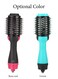 مجفف شعر متعدد الوظائف مزود بفرشاة هوائية دوارة لزيادة كثافة الشعر مناسب للاستخدام في الصالونات وردي/أسود 39 x 9 x 11سم