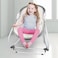 Teknum 6 - in - 1 Cozy Rocker Bassinet مع عجلات ومظلة وشبكة بعوضة - رمادي