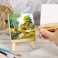 Generic 10 Sets Canvas And Easel Mini Painting Craft Drawing Art Display Desktop Decoration Ornaments