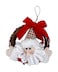Santa Wreath Hanging Decoration 14cm