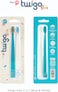 Flipper Toothbrush Twigo For Kids, Twin Pack, Soft Bristles, Made In Malaysia - Blue &amp; White