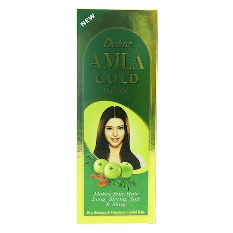 Buy Dabur Amla Gold Hair Oil Green 200ml in Saudi Arabia