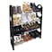 Home Pro 4-Tier Shoe Rack 65x20x65cm Black