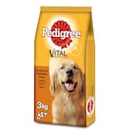 Buy Pedigree Vital Protection Chicken And Vegetables Dry Adult Dog Food 3kg in UAE