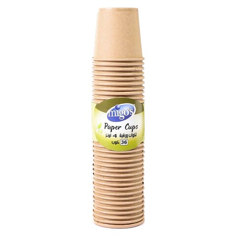 Migo&#39;s Paper Cups - 4 Onz - 36 Cup