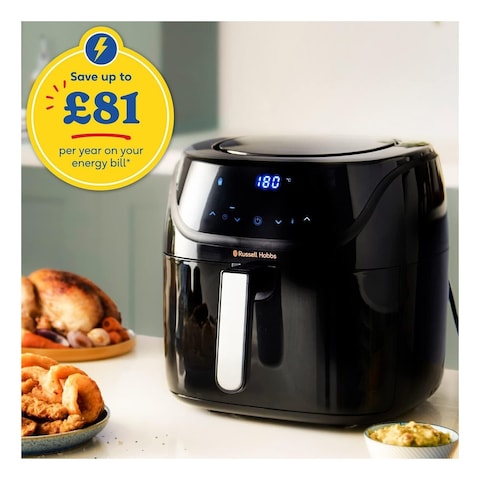 Russell Hobbs SatisFry Extra Large Air Fryer 27170GCC Black 8L