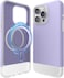 elago Glide Magnetic for iPhone 15 Pro Max case cover Magsafe Compatible Slim Shockproof Full Body Protection - Purple &amp; Transparent