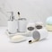 Bathroom Accessories Set of 8 Pieces Bathroom Accessory Set Soap Dispenser Toothbrush Holder Tooth Mug Soap Dish Toilet Brush Rubbish for Bathroom Home Decor (White)