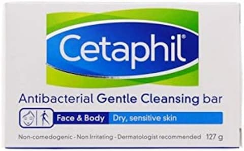 Cetaphil Antibacterial Gentle Cleansing Bar, 4.5 Ounce