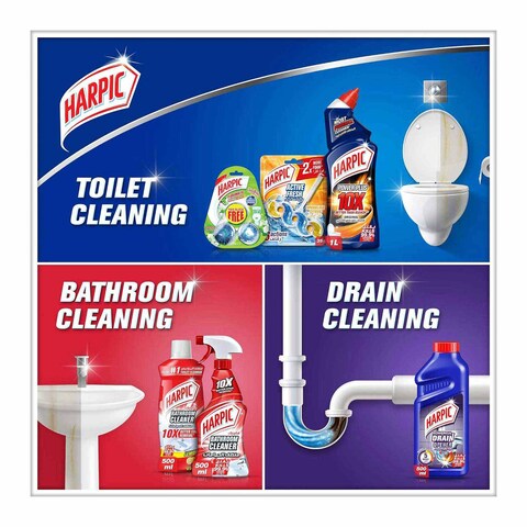 Harpic Toilet Cleaning Blocks with Sparkling Citrus - 35 gram - 2 Count