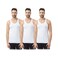 Fruit Of The Loom Sleeveless Vest L White Pack of 3