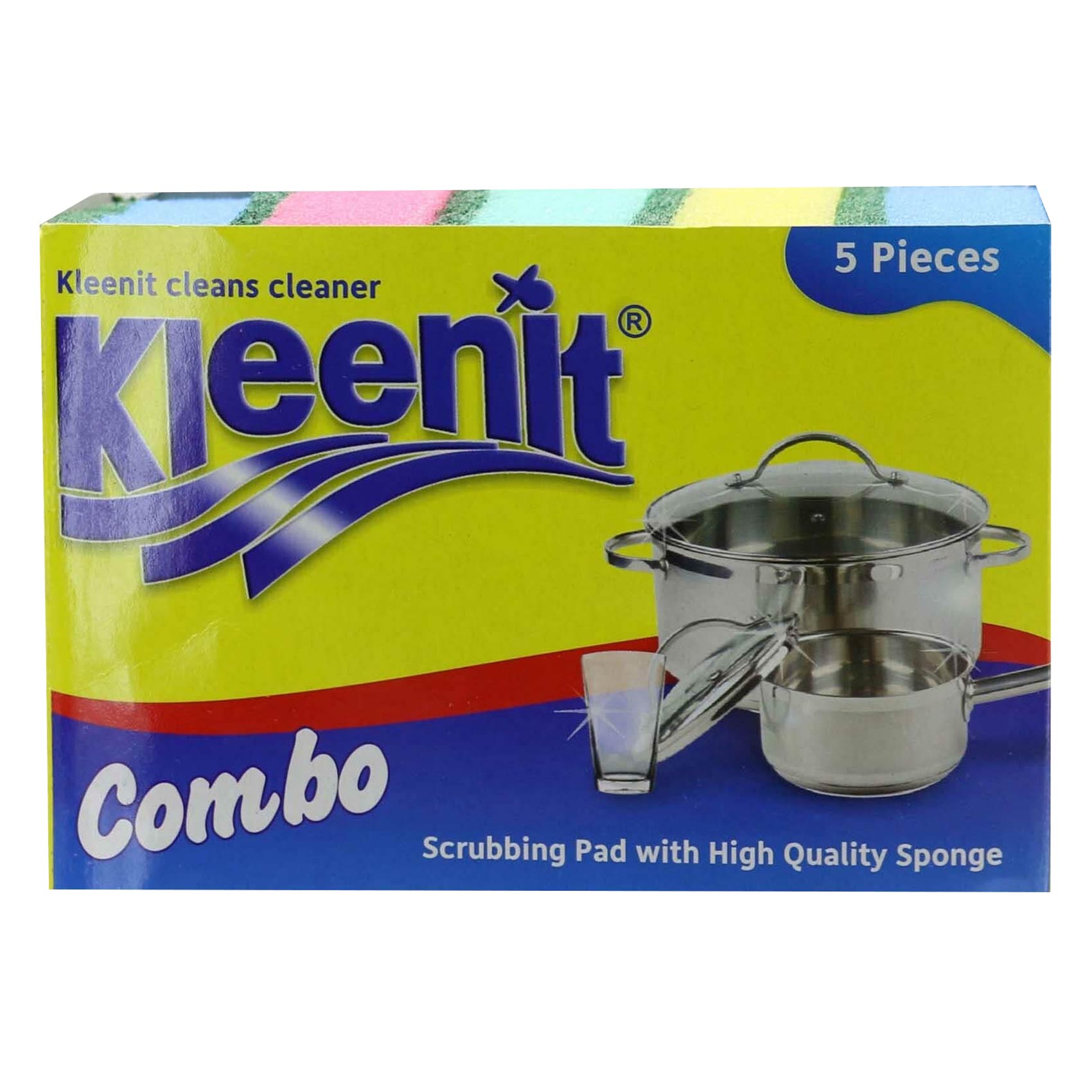 Kleenit Combo Scrubbing Sponge Pad Pack of 5