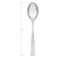 Mozaik Mini Recyclable Tasting Spoons Silver 48 Piece