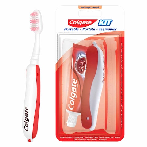 Colgate Toothpaste + Toothbrush Travel Set Optic White 20ml