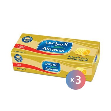 المراعي زبدة - غير مملحة - 200 جرام - 3 قطع