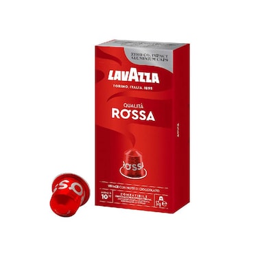 لافاتزا اسبرسو كواليتا روسا 10 كبسولات ألومنيوم 57gr
