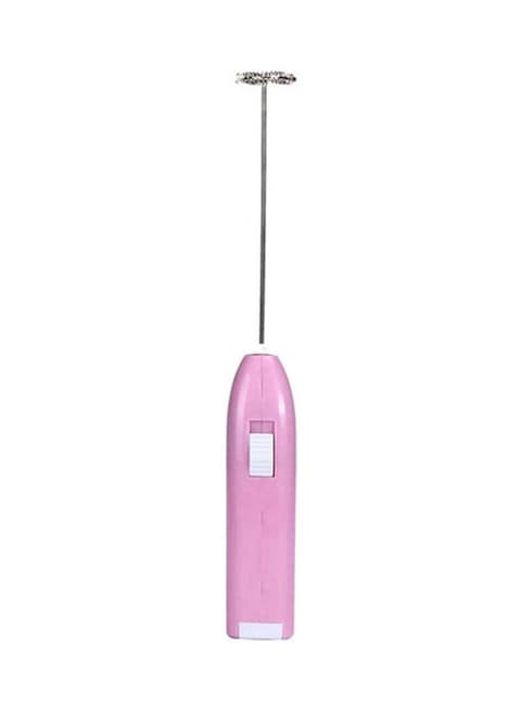Generic Electric Mini Stirrer Milk Frother Coffee Shake Mixer CF130 Pink