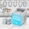 Enveix Automatic Ice Maker, 9 Cubes Ready in 6 Mins, 12Kg In 24 Hours, Self- Cleaning, Two Size Ice Cube, LED Control Panel, Scoop Included