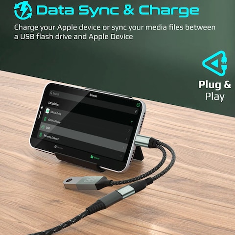Promate OTGLink-i OTG Media Adapter for iOS Devices