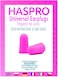 HASPRO Ultra Soft Foam Earplugs, Best Earplugs for Noise Canceling, Snoring, Work, DIY, Noise Reduction SNR 38dB (Pack of 10, Pink)