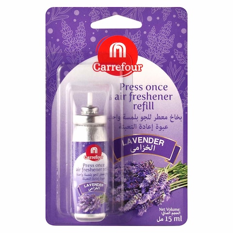 Buy Carrefour Press Once Air Freshener Refill Lavender 15ml in UAE