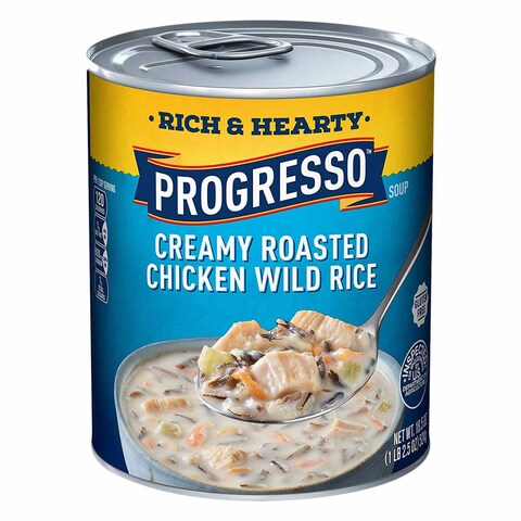 Progresso Creamy Roasted Soup Chicken Wild Rice 524 Gram