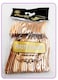 Generic Beautiful Disposable Plastic Fork (10 Cm) - Copper Colour - (Pack Of 24 Units)