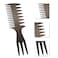 Generic-Three-sided Hair Comb Insert Afro Hair Pick Comb Male Wide Tooth Classic Oil Slick Styling Hair Brush