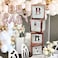 Oh Baby Shower Balloon Boxes Party Decorations 4 pcs Transparent Balloons Boxes D&eacute;cor with Letters Individual BABY Blocks Design (Rose Gold)
