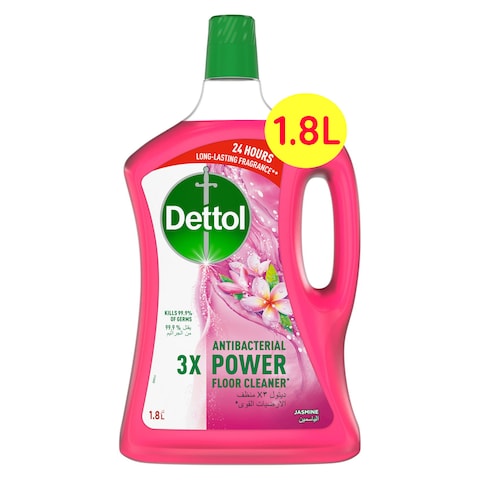 Buy Dettol 3x Power Antibacterial Floor Cleaner Jasmine 1.8L in UAE