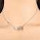 Aiwanto Necklace Silver Neck Chain Thin Chain Necklace Daily Wear Necklace