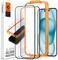 Spigen GLAStR Align Master Edge to Edge [2-PACK] designed for iPhone 15 Screen Protector (2023) Premium Tempered Glass - Full Cover [2 PACK]